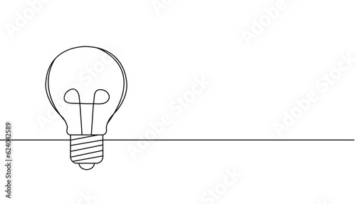 lamp line art style , think . vector eps 10