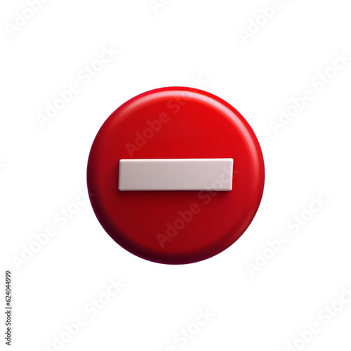 Free Download A thick red and white do no enter logo sign isolated on a transparent background - GFXLoad