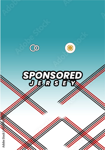 Mockup background for sports jersey tosca white abstract line patern