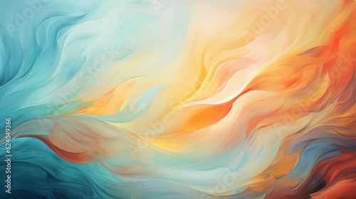 Dynamic and textured flames in a fiery scene, colorful art, multicolored oil art texture pictures Generative AI