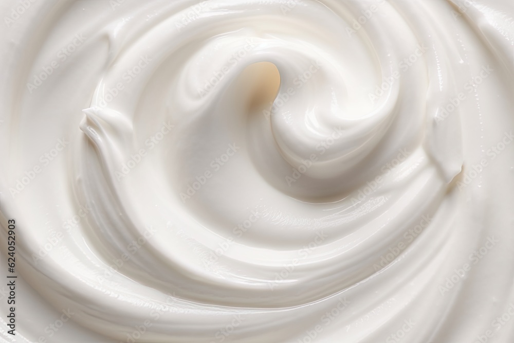 Closeup of soft smooth cream product for skin care Closeup of soft smooth cream product for skin care