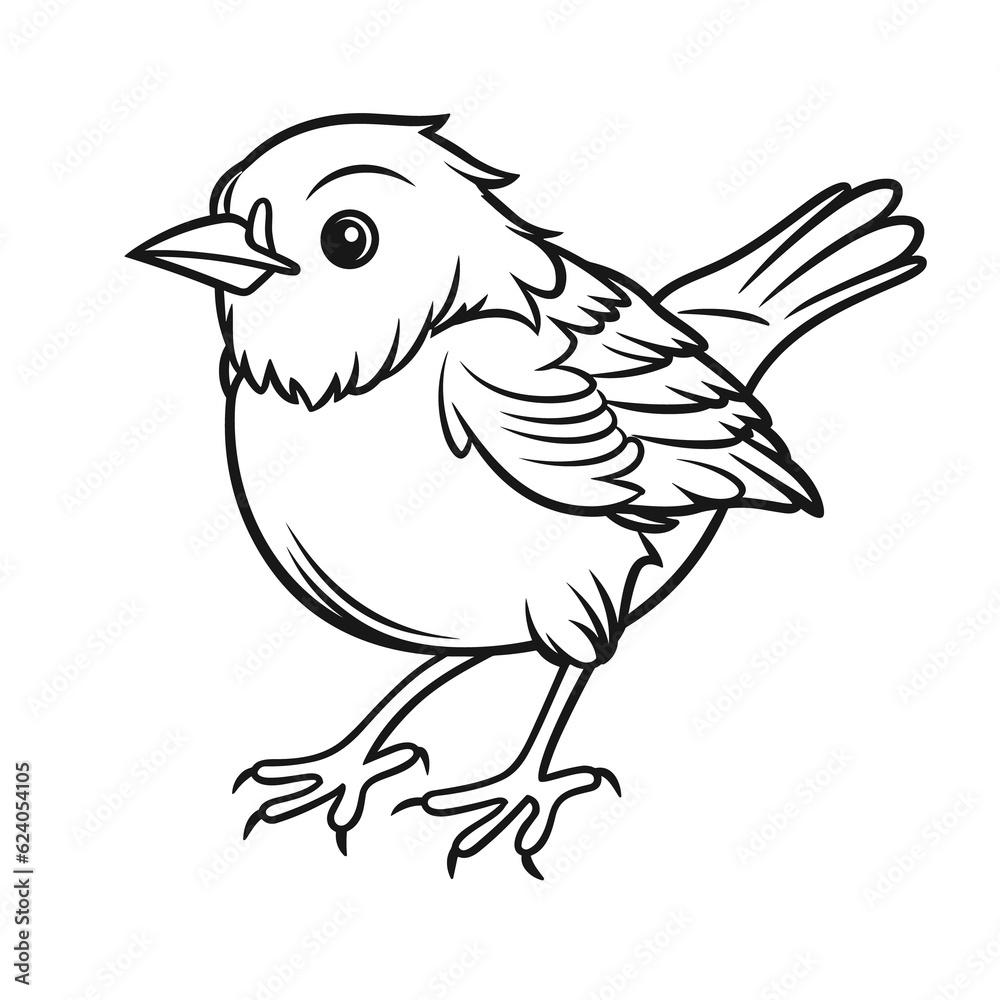 Fototapeta premium Lark coloring pages Png animals