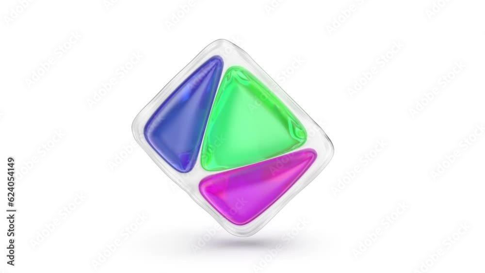 Laundry detergent pod on white background