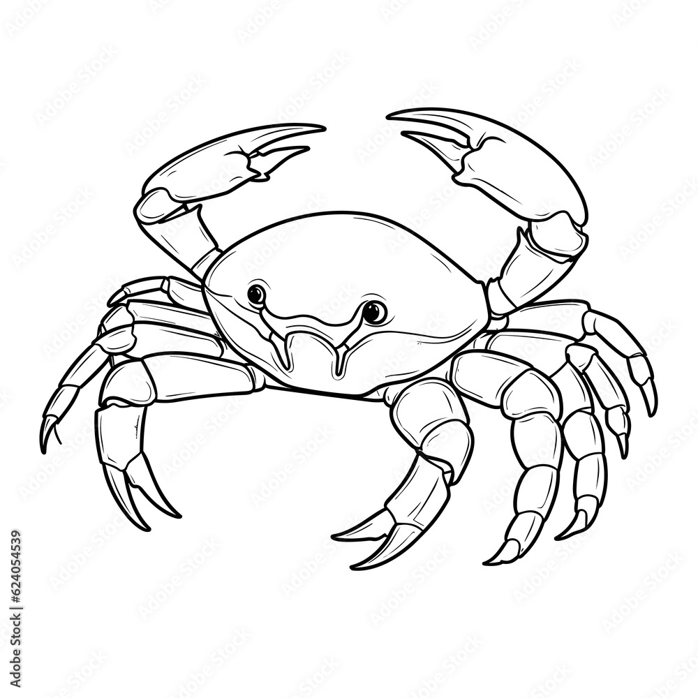 Fototapeta premium Chili Crab Singapore coloring pages Png animals