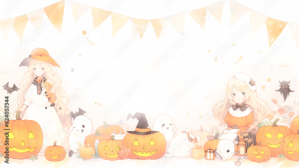 Obraz premium Creative background design inspiration for a Halloween themed party invitation. Copy space for your own text. Created with Generative AI. 