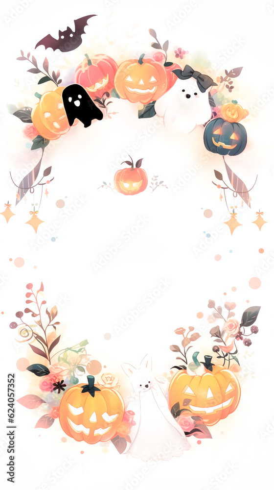 Creative background design inspiration for a Halloween themed party invitation. Copy space for your own text. Created with Generative AI. Creative background design inspiration for a Halloween themed party invitation. Copy space for your own text. Created with Generative AI.