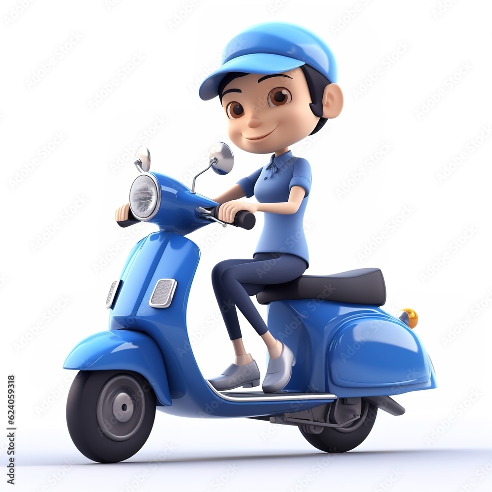 Delivery man concept, online order tracking, delivery home and office.illustration Delivery man concept, online order tracking, delivery home and office.illustration