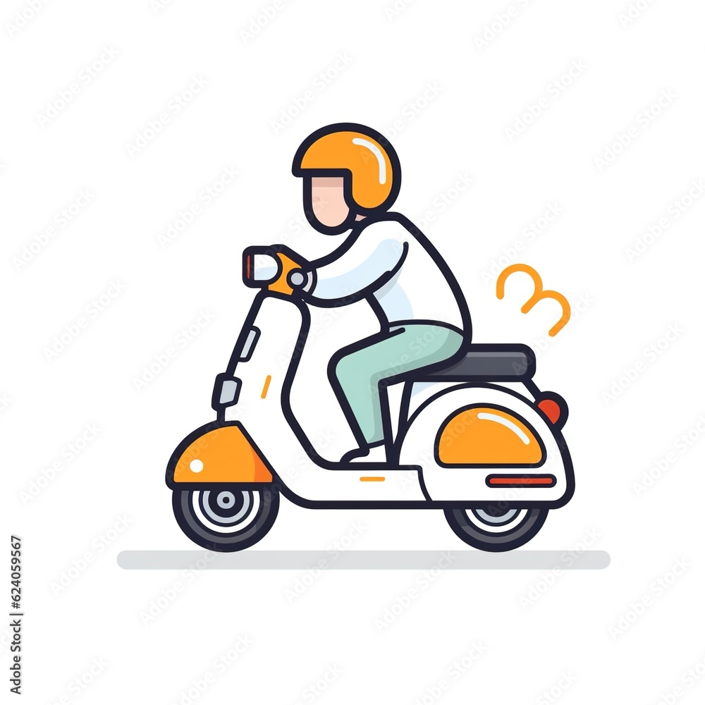 Delivery man concept, online order tracking, delivery home and office.illustration Delivery man concept, online order tracking, delivery home and office.illustration