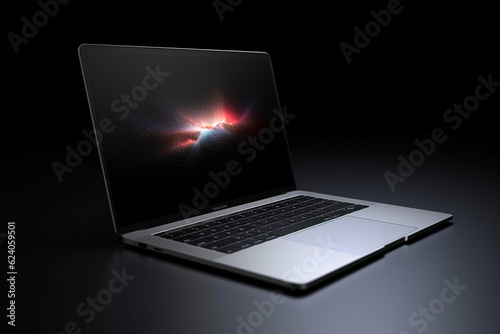 sleek and modern laptop with a high-resolution display, perfect for showcasing digital design & presentations, Created with AI tool