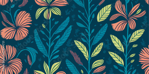 Springtime Bliss, Tropical Leaves and Flower Patterns