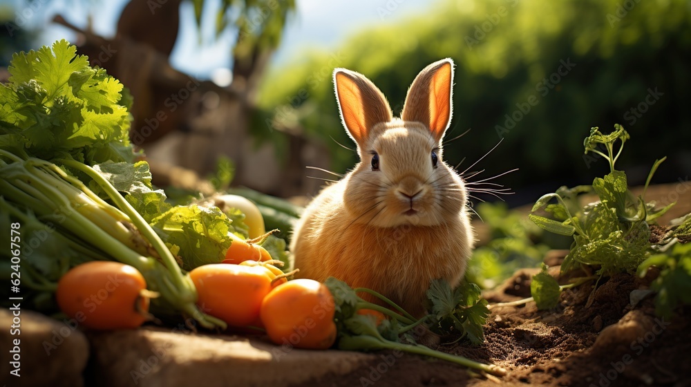 rabbit like eating foods carrot