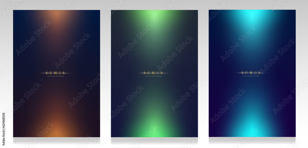Obraz na plátně Lights abstract cover set