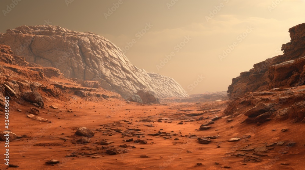 Back of Mars. Generative AI