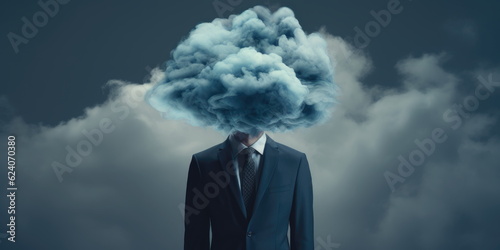 Cloudy vision, unclear mind, foggy ideas.  Hand edited generative AI.