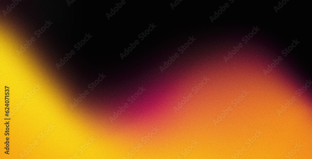 Orange red black color gradient background grainy texture effect web