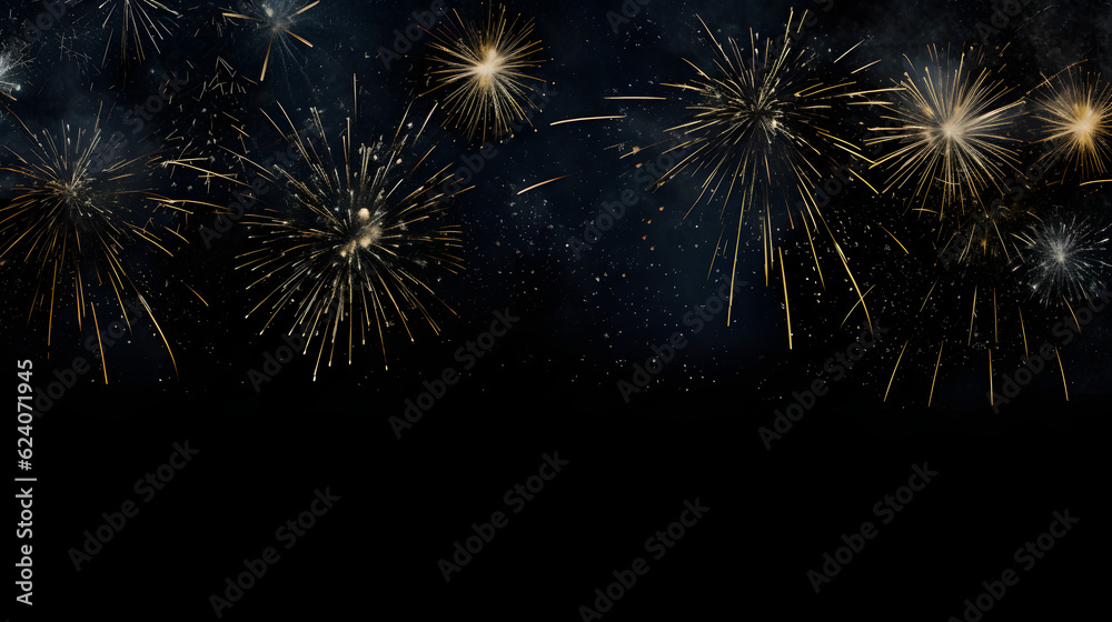 Silvester Fireworks in the night sky Silvester Fireworks in the night sky