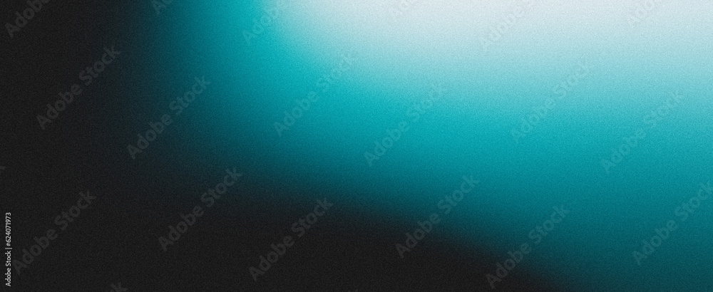 White teal blue black blurred abstract gradient on dark grainy background glowing light header poster banner backdrop White teal blue black blurred abstract gradient on dark grainy background glowing light header poster banner backdrop