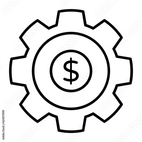 Making Money Thin Line Icon