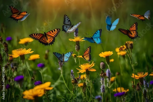 butterfly on a flower © Creative artist1