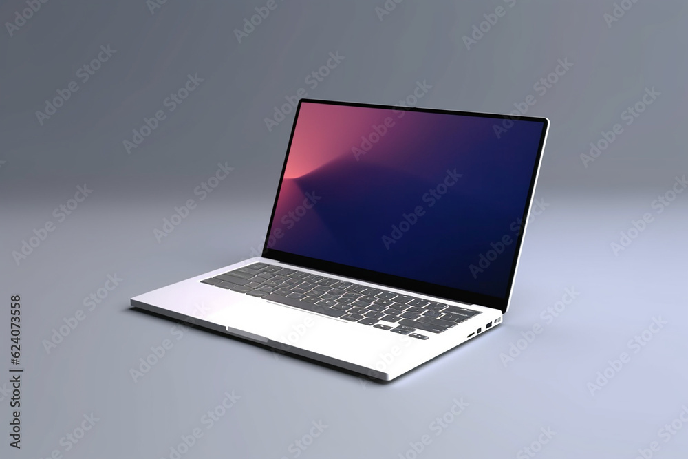 sleek and modern laptop with a high-resolution display, perfect for showcasing digital design & presentations, Created with AI tool sleek and modern laptop with a high-resolution display, perfect for showcasing digital design & presentations, Created with AI tool