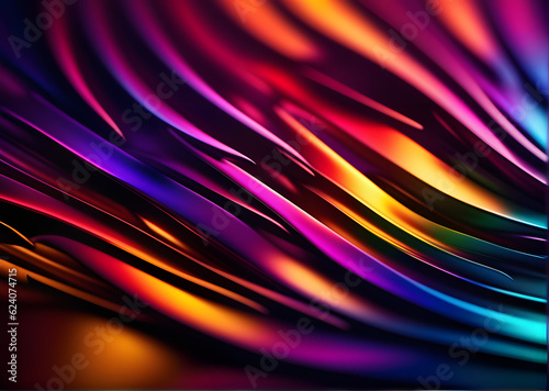 abstract background art which is using macro photography with vibrant colors. Generative Ai photo