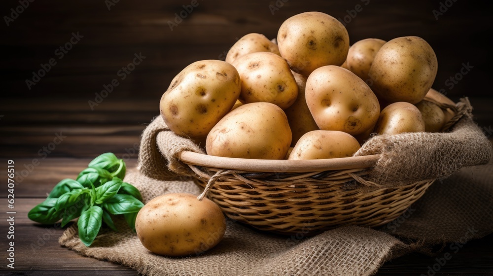 Potatoes. An all-rounder of nutrients. Generative AI