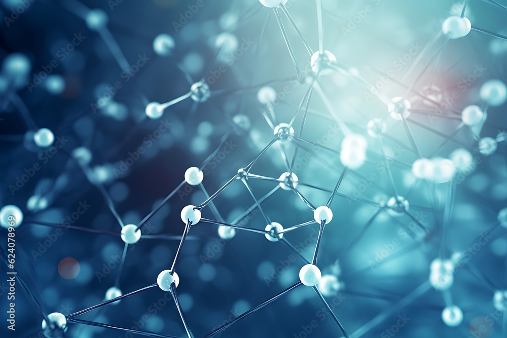Structure molecule and communication. Dna, atom, neurons Medical technology Generative AI Structure molecule and communication. Dna, atom, neurons Medical technology Generative AI