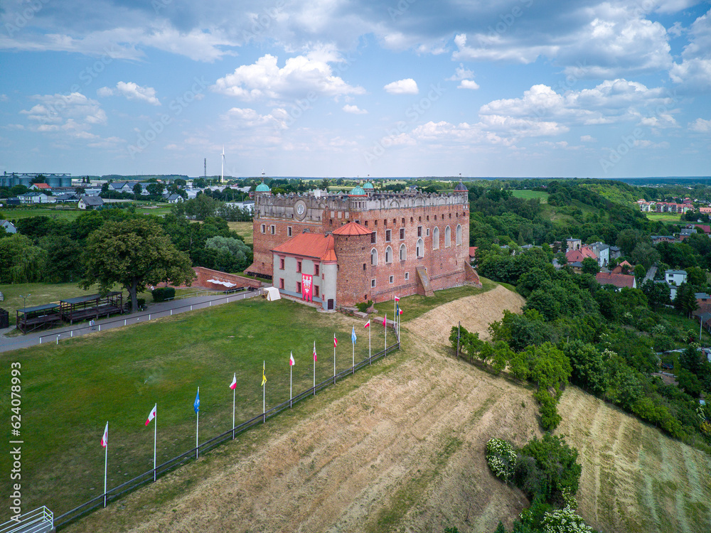 Medieval castle in the town of Golub - Dobrzyn, Poland.
