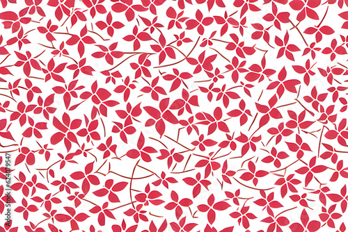 floral pattern in cherry blossom - Generative AI