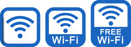 Wi-Fiアイコン　フリーWi-Fiアイコン（Wifi icon. Free wifi icon.）
