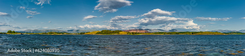 Panoramaansicht von Rødøya in Helgeland in Norwegen