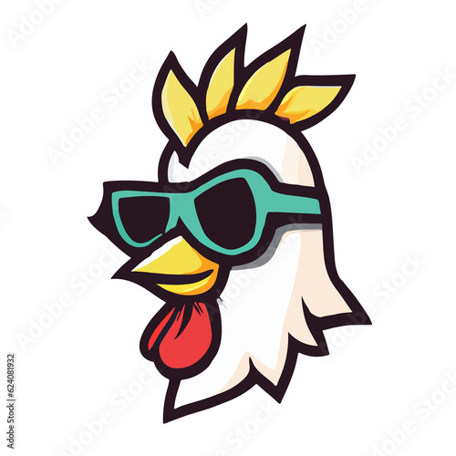 mascot animation feather chick emblem graphic artwork