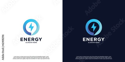 Modern Creative Gradient Energy Logo Design