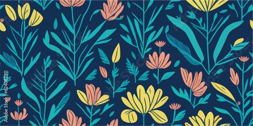 Springtime Tropical Floral Designs and Patterns