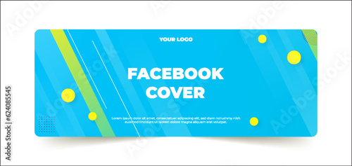 Facebook cover geometri vector style