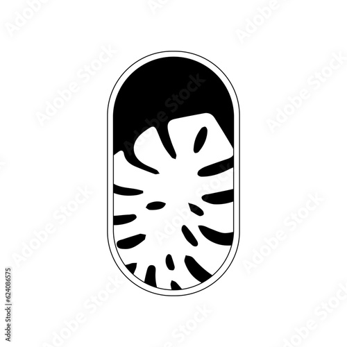 black and white shoe print