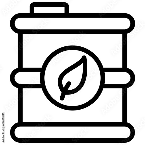 Eco Fuel vector icon style