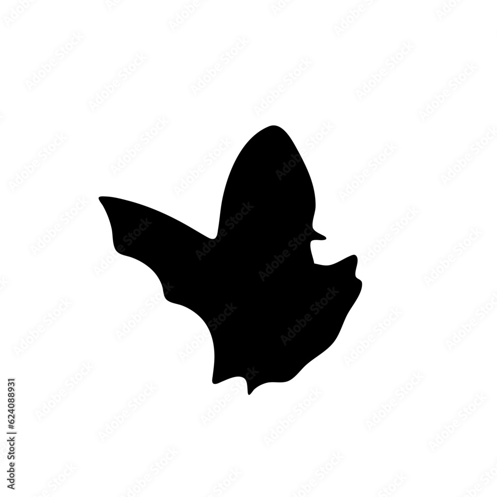Black silhouettes of bats Black silhouettes of bats