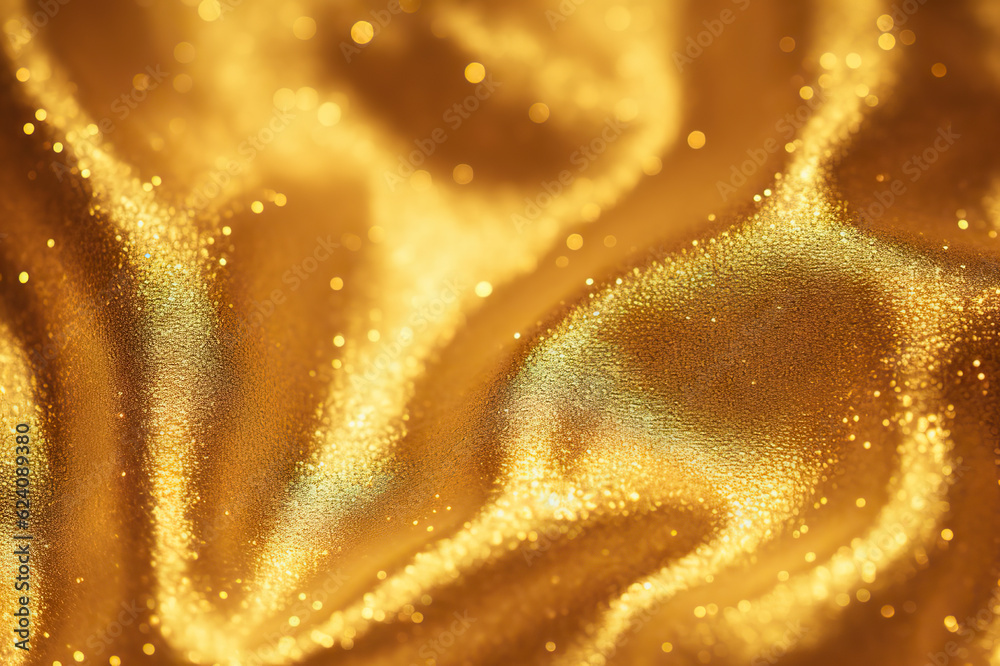 Enchanting Gold Glitter Flow Mesmerizing Underwater Holiday Magic. created with Generative AI Enchanting Gold Glitter Flow Mesmerizing Underwater Holiday Magic. created with Generative AI