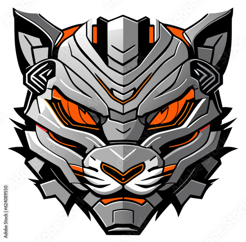 tiger robot monster cartoon