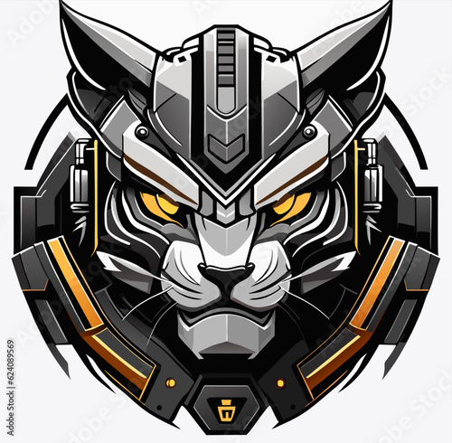 tiger robot monster cartoon