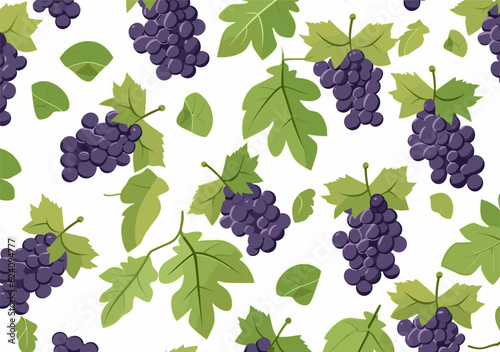 seamless grape pattern