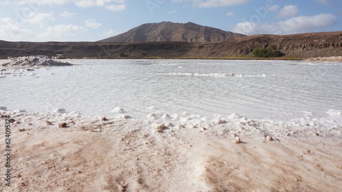 Pedra de Lume, Cape Verde. 21-01-2019. The salinas in the crater of an extinct volcano.