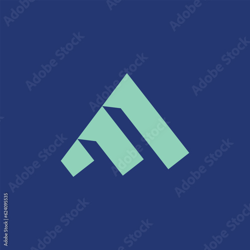 Modern Minimalist A Letter Logo Design