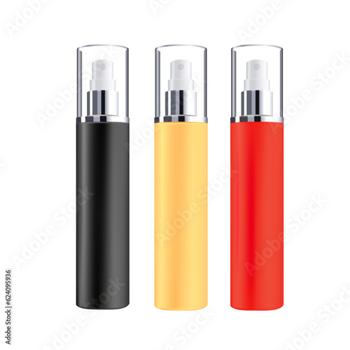 3 color cosmetics lotion bottle spray serum 