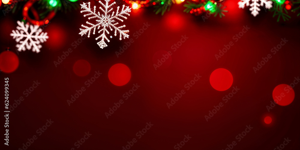 Red Christmas baubles decoration on red background. New Year party background. Minimal style. Flat lay. Red Christmas baubles decoration on red background. New Year party background. Minimal style. Flat lay.