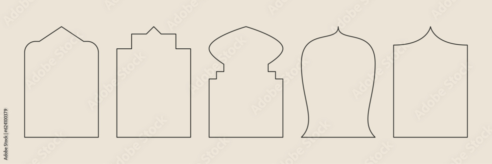 Boho frame arch vector illustration modern minimalistic retro aesthetic linear arc portal logo bohemian design element mystical geometric abstract border Boho frame arch vector illustration modern minimalistic retro aesthetic linear arc portal logo bohemian design element mystical geometric abstract border