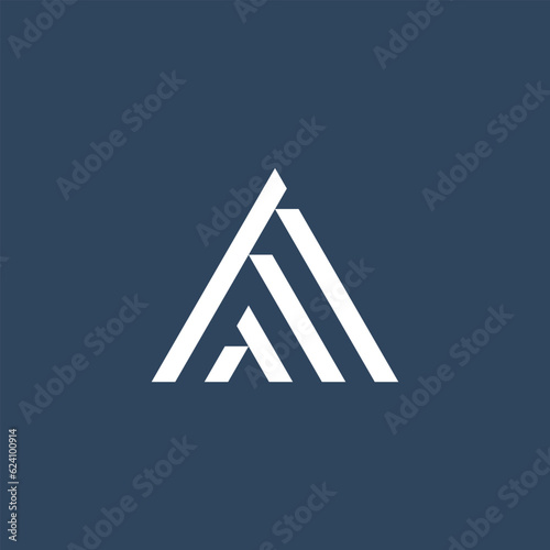 Modern Minimalist A Letter Logo Design