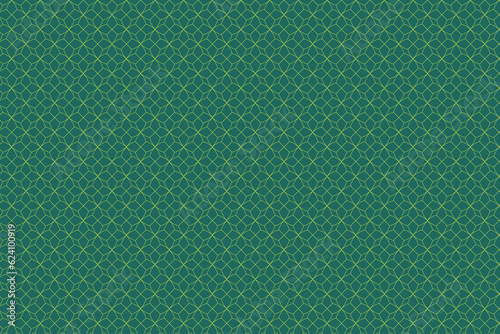 vintage geometrical golden line seamless pattern on jade green background