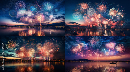 fireworks over the river © Alex